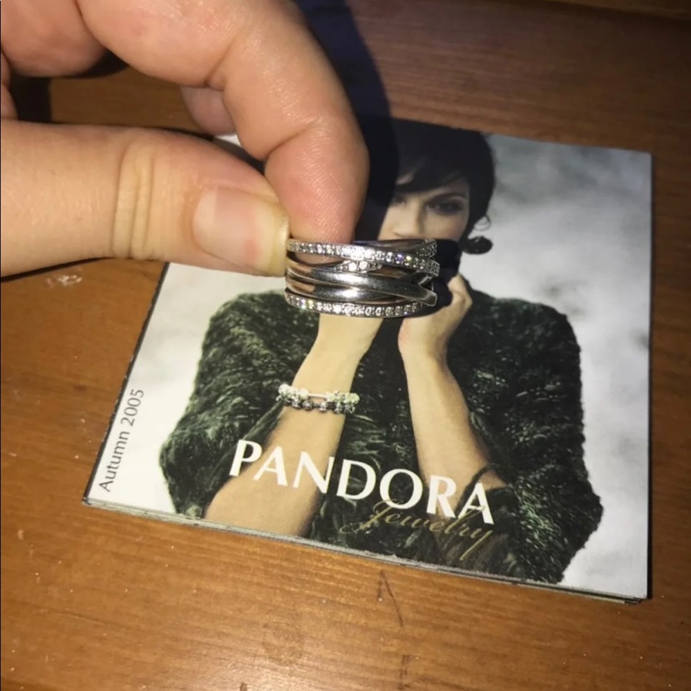 Authentic Pandora Entwined Ring Size 9